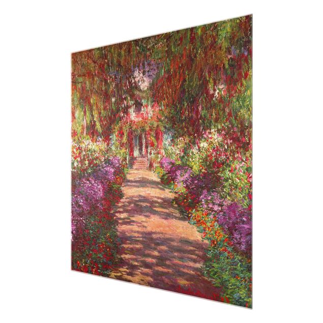 Quadros paisagens Claude Monet - Pathway In Monet's Garden At Giverny