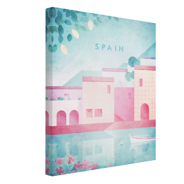 Telas decorativas réplicas de quadros famosos Travel Poster - Spain