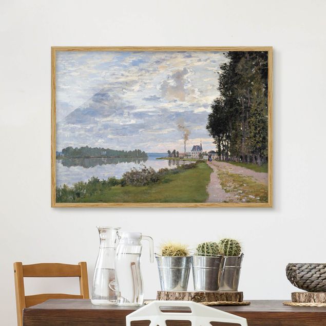 decoraçao para parede de cozinha Claude Monet - The Waterfront At Argenteuil
