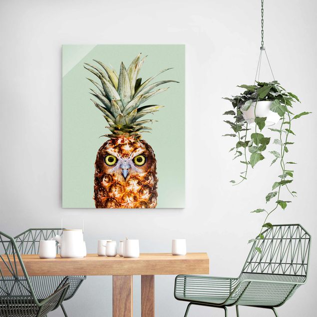 decoraçoes cozinha Pineapple With Owl