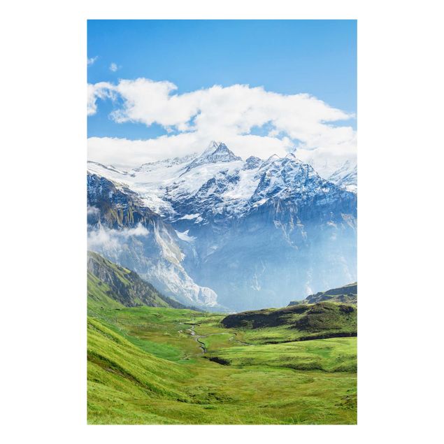 quadro com paisagens Swiss Alpine Panorama