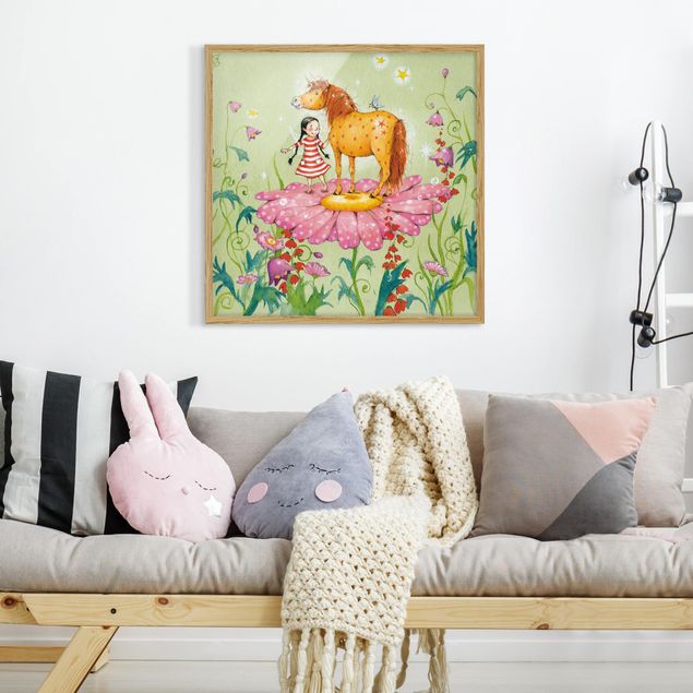 quadros modernos para quarto de casal The Magic Pony On The Flower