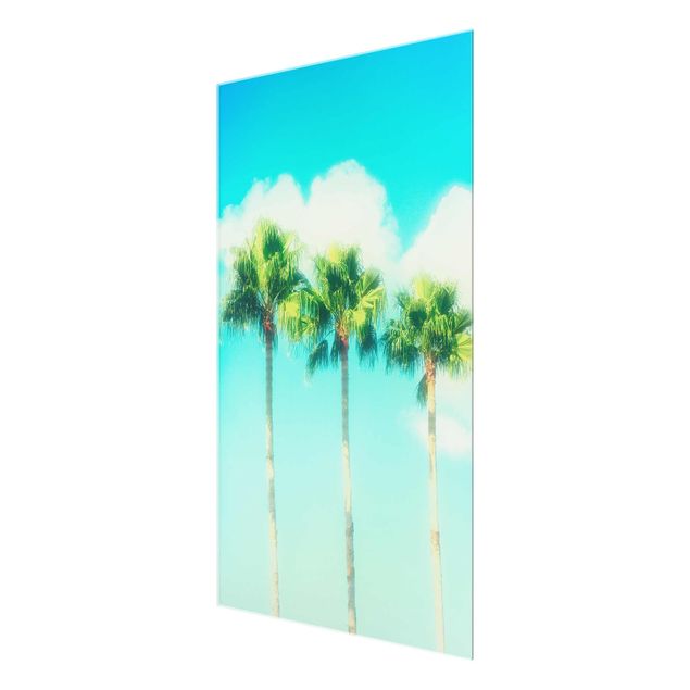 quadro azul Palm Trees Against Blue Sky