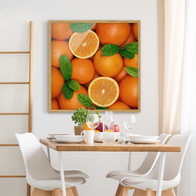 quadros modernos para quarto de casal Juicy oranges