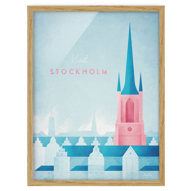 Quadros famosos Travel Poster - Stockholm