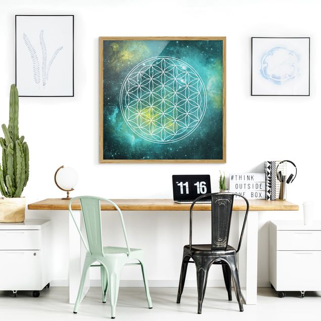 Quadros padrões Flower Of Life In Starlight