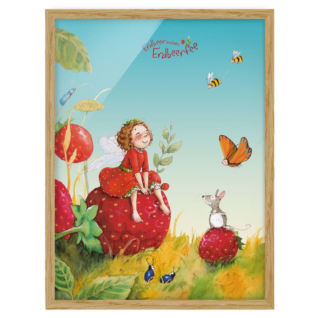 quadros modernos para quarto de casal Little Strawberry Strawberry Fairy - Enchanting