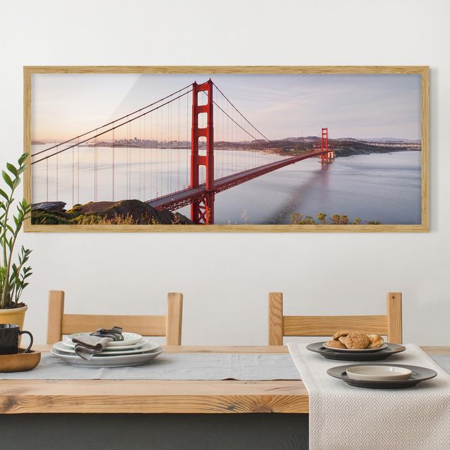 quadros modernos para quarto de casal Golden Gate Bridge In San Francisco