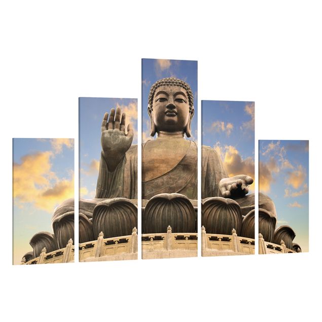 Telas decorativas zen Big Buddha