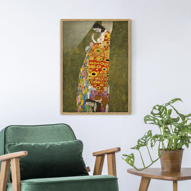 decoraçao para parede de cozinha Gustav Klimt - Hope II