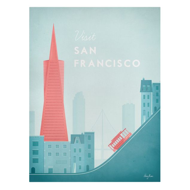 Quadros em turquesa Travel Poster - San Francisco