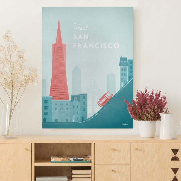 decoraçao para parede de cozinha Travel Poster - San Francisco