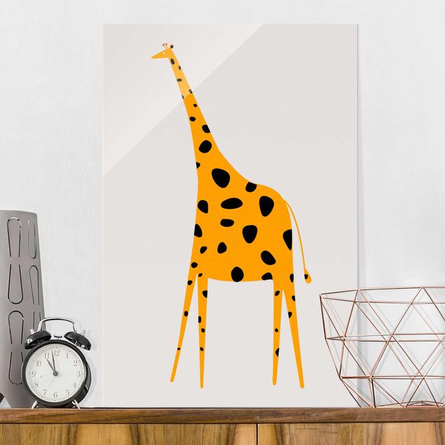 decoração para quartos infantis Yellow Giraffe