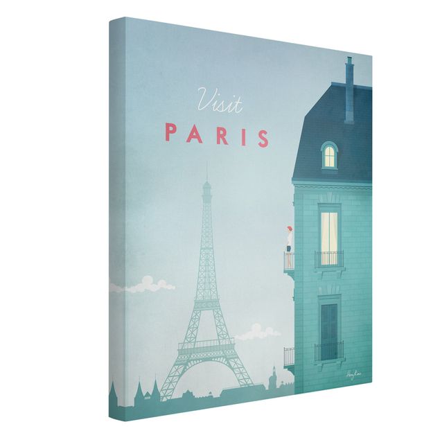 Telas decorativas cidades e paisagens urbanas Travel Poster - Paris