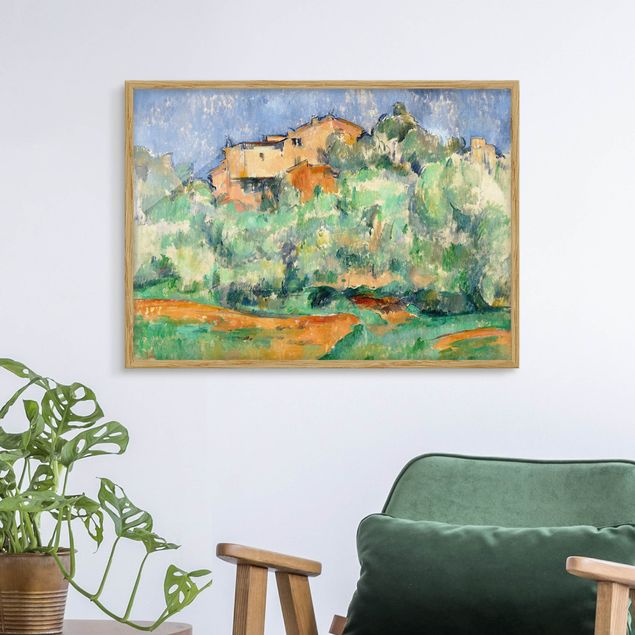 Quadros movimento artístico Impressionismo Paul Cézanne - House And Dovecote At Bellevue