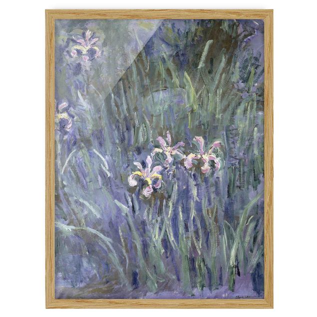 Quadros com moldura flores Claude Monet - Iris