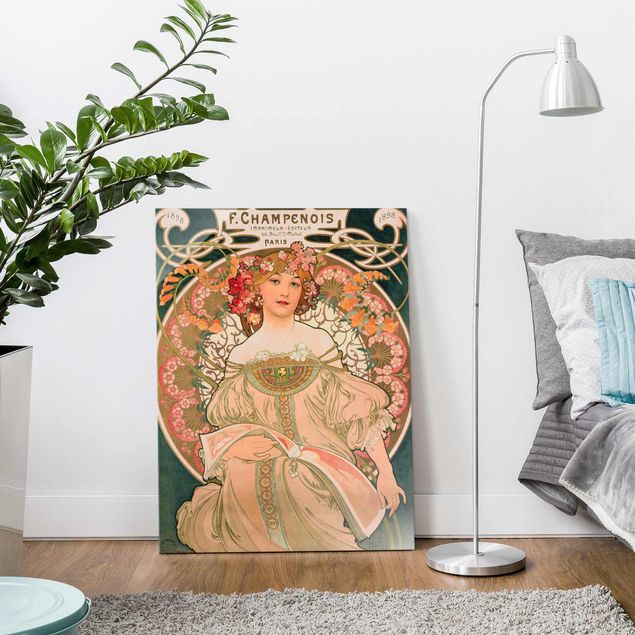 decoraçao cozinha Alfons Mucha - Poster For F. Champenois
