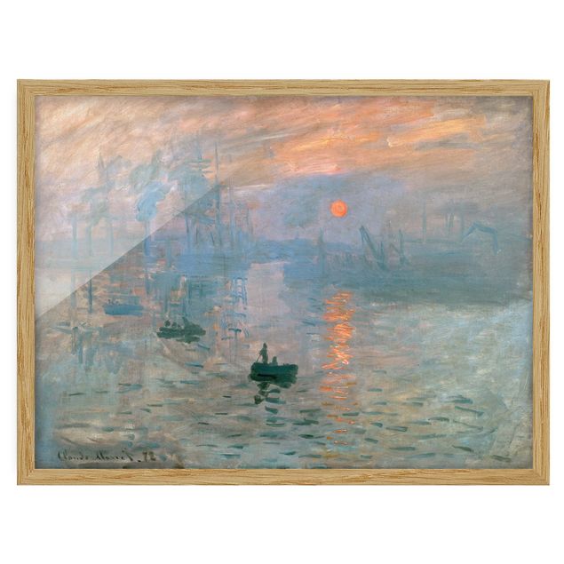 Quadros paisagens Claude Monet - Impression (Sunrise)