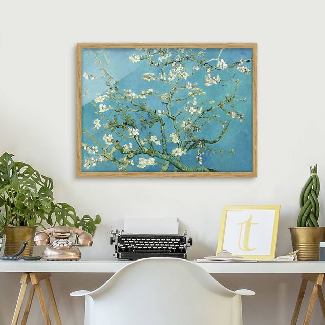 Quadros movimento artístico Impressionismo Vincent Van Gogh - Almond Blossoms