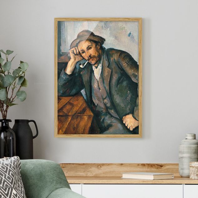 Quadros movimento artístico Impressionismo Paul Cézanne - The Pipe Smoker