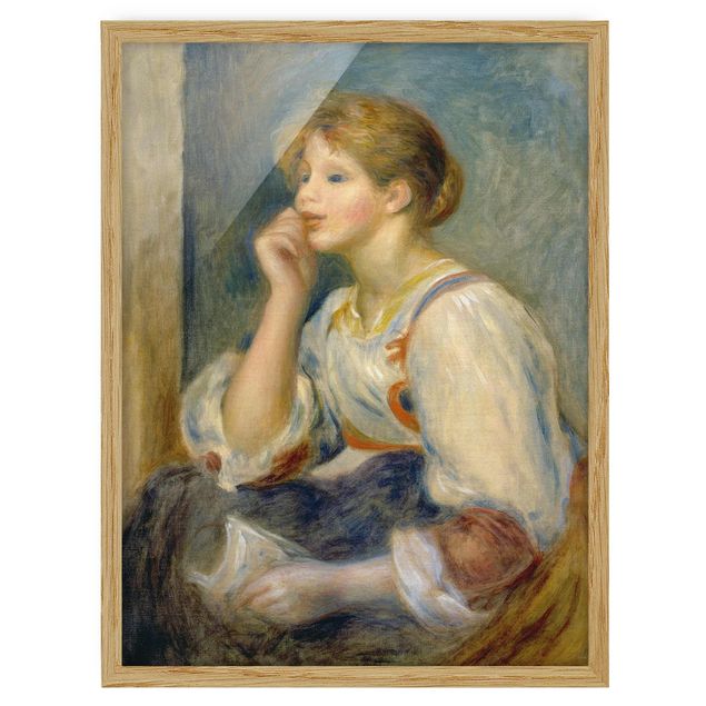 Quadros com moldura flores Auguste Renoir - Woman with a Letter