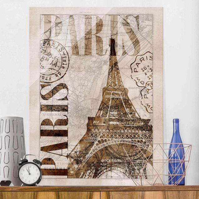 decoraçoes cozinha Shabby Chic Collage - Paris