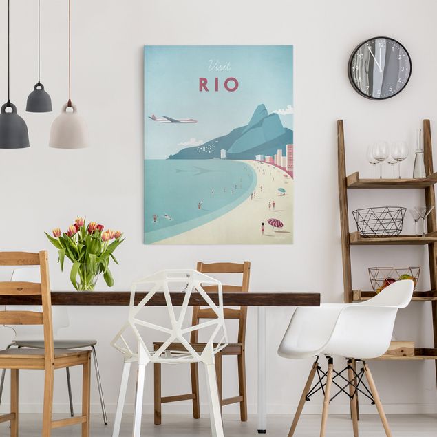 quadro com paisagens Travel Poster - Rio De Janeiro