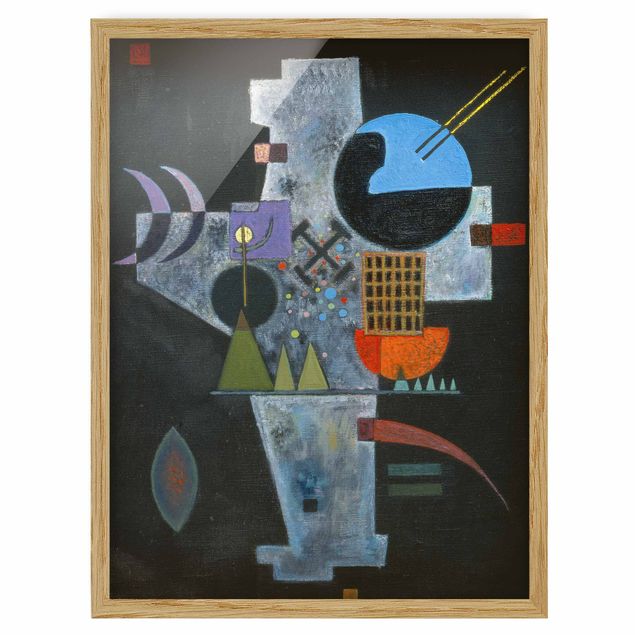 Quadros com moldura abstratos Wassily Kandinsky - Cross Shape