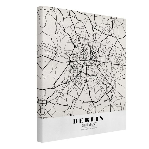 quadro mapa do mundo Berlin City Map - Classic