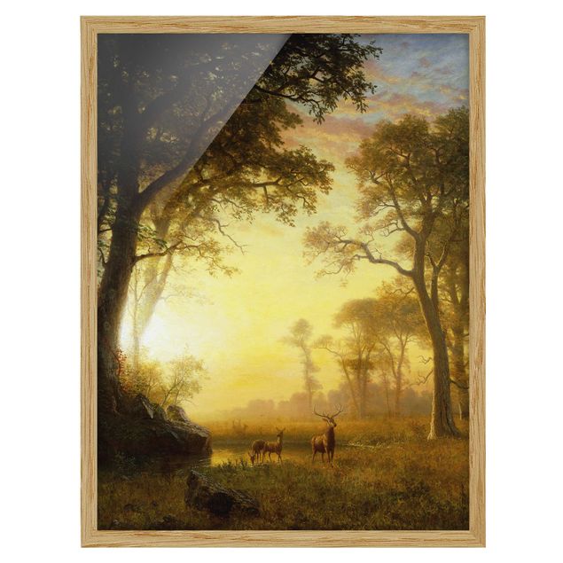 quadro de árvore Albert Bierstadt - Light in the Forest