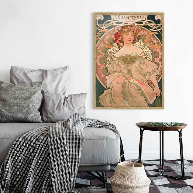 decoraçoes cozinha Alfons Mucha - Poster For F. Champenois