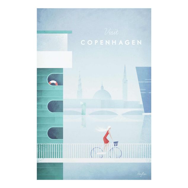 Quadros em turquesa Travel Poster - Copenhagen