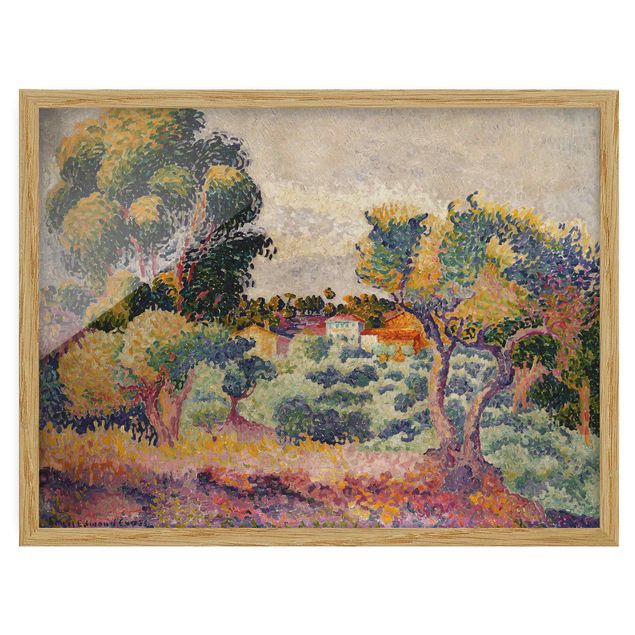 Quadros por movimento artístico Henri Edmond Cross - Eucalyptus And Olive Grove