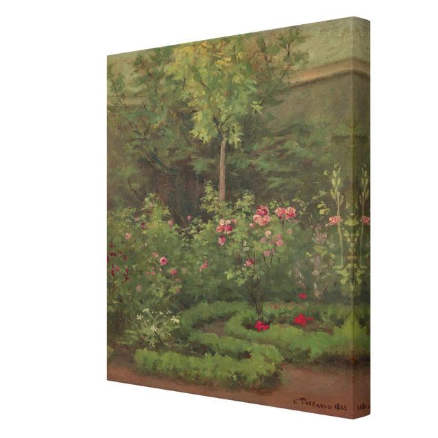 Quadros movimento artístico Pós-impressionismo Camille Pissarro - A Rose Garden