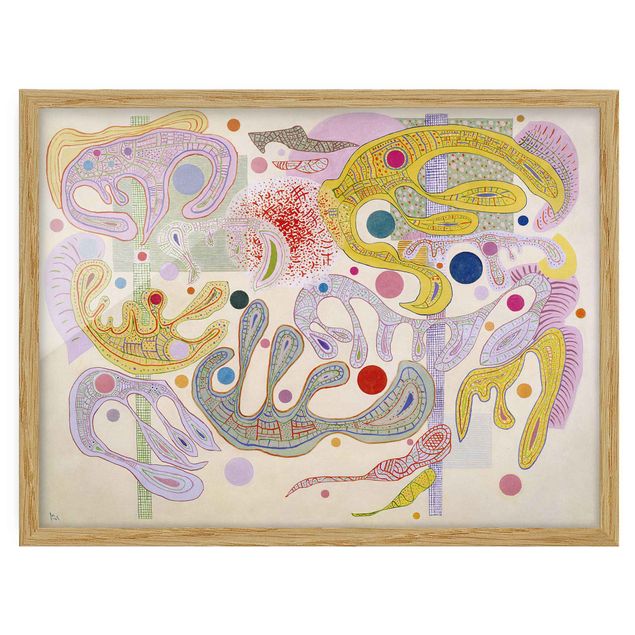 Quadros com moldura abstratos Wassily Kandinsky - Capricious Forms