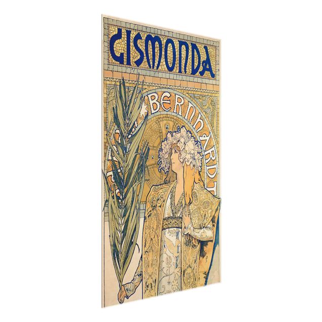 Quadros por movimento artístico Alfons Mucha - Poster For The Play Gismonda