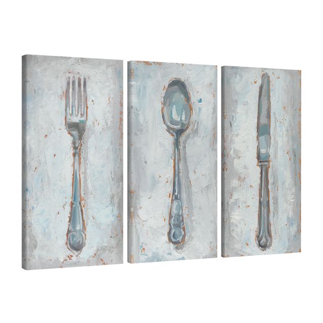 Telas decorativas Impressionistic Cutlery Set I