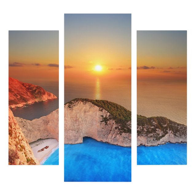 quadros sobre o mar Sunset Over Zakynathos