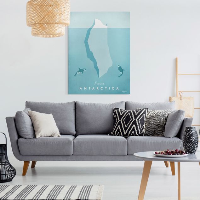 Quadros peixes Travel Poster - Antarctica