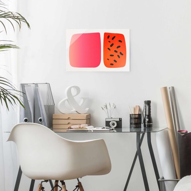 Quadros famosos Abstract Shapes - Melon And Pink