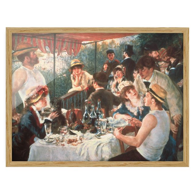 Quadros com moldura vintage Auguste Renoir - Luncheon Of The Boating Party