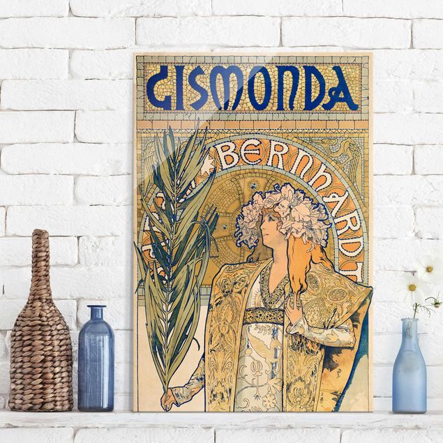 Quadros de Alfons Mucha Alfons Mucha - Poster For The Play Gismonda