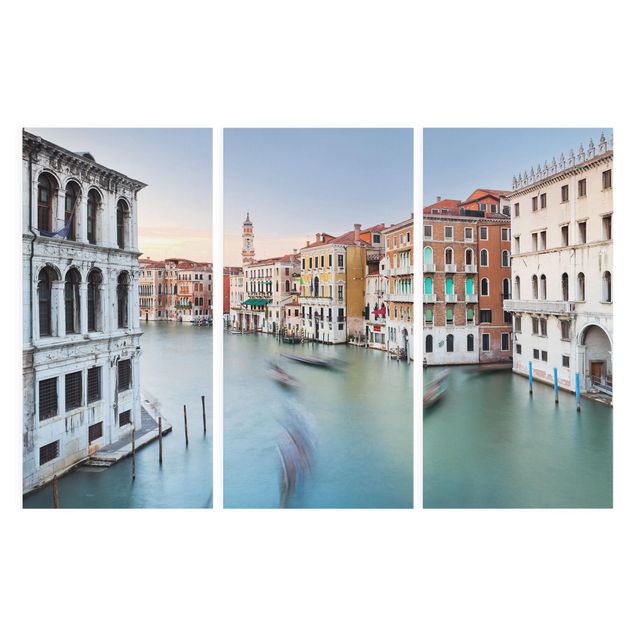 quadros modernos para quarto de casal Grand Canal View From The Rialto Bridge Venice