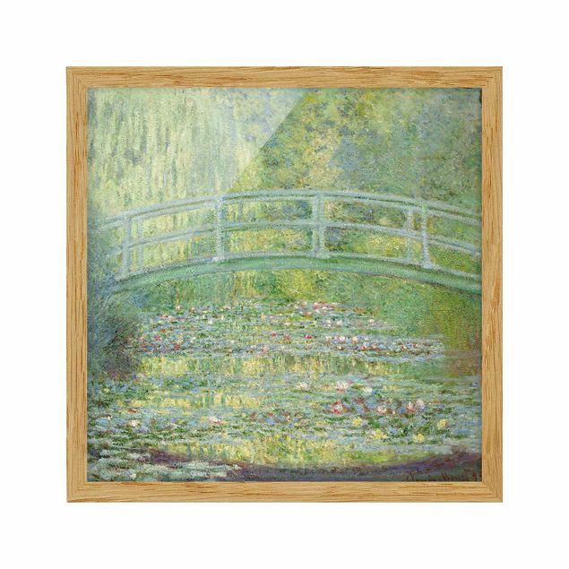 Quadros paisagens Claude Monet - Japanese Bridge
