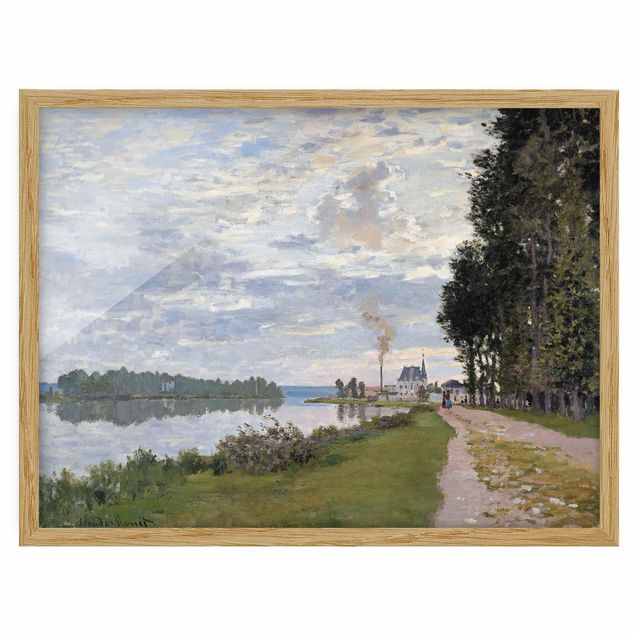 quadro com paisagens Claude Monet - The Waterfront At Argenteuil
