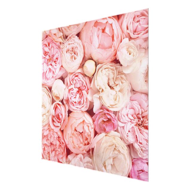 quadro com flores Roses Rosé Coral Shabby