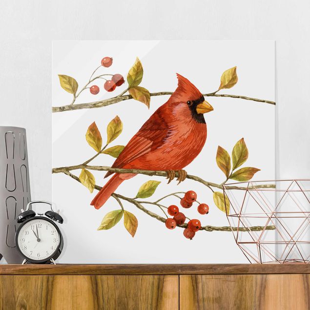decoraçao cozinha Birds And Berries - Northern Cardinal