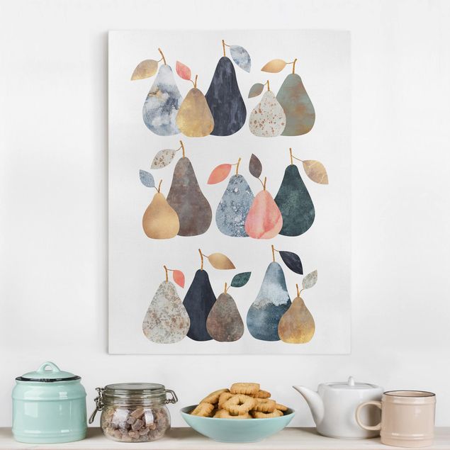 quadros para parede Collage Golden Pears