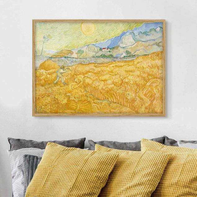 decoraçao para parede de cozinha Vincent Van Gogh - The Harvest, The Grain Field