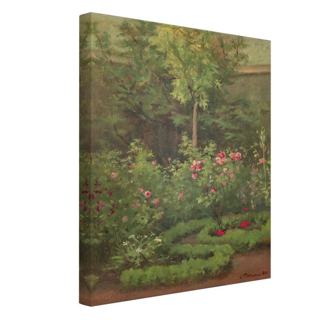 Quadros movimento artístico Pontilhismo Camille Pissarro - A Rose Garden